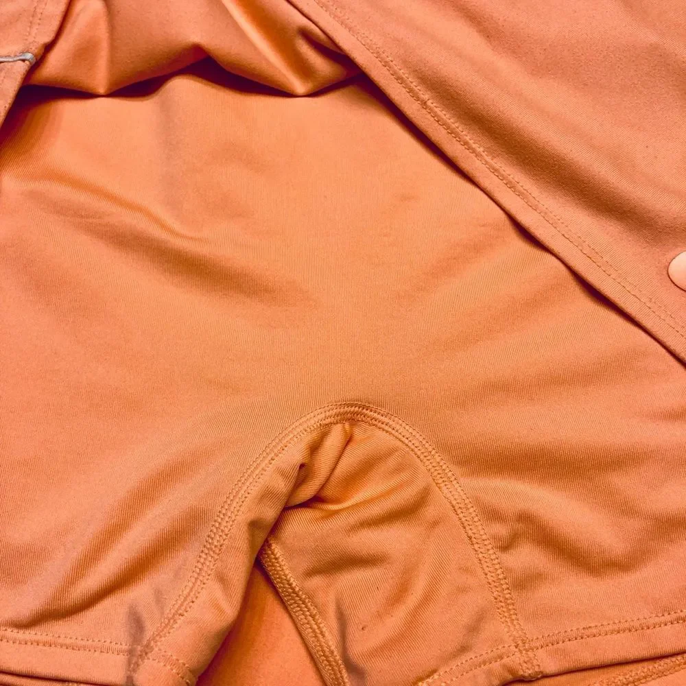 Nike Court Victory Skort Women Size XL‎ Orange Dri-FIT Athletic Tennis Skirt